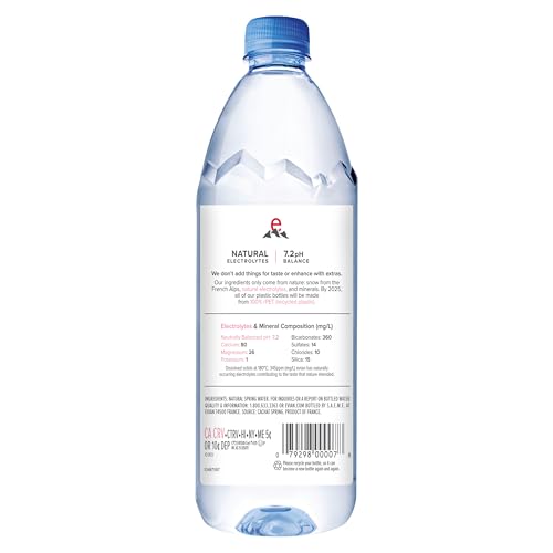 evian Natural Spring Water, PH Balanced with Natural Electrolytes, 16.9fl oz./500mL Bottles (pack of 24)