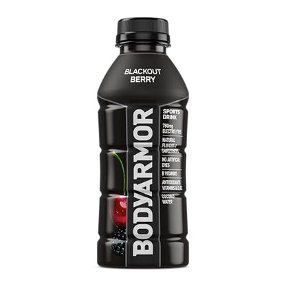 BODYARMOR Sports Drink Sports Beverage, Orange Mango, Coconut Water Hydration, Natural Flavors With Vitamins, Potassium-Packed Electrolytes, Perfect For Athletes, 16 Fl Oz (Pack of 12)