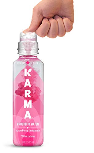 Karma Probiotic Water - 12 Pack, Watermelon Wild Berry Drink - Immune &amp; Gut Health Support