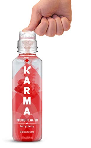 Karma Probiotic Water - 12 Pack, Watermelon Wild Berry Drink - Immune &amp; Gut Health Support