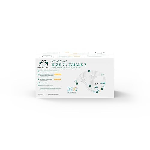 Amazon Brand - Mama Bear Gentle Touch Diapers, Size 1, 200 Count (4 packs of 50)