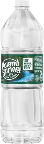 Poland Spring Maine Spring Water Bottles, 24 Pack – Crisp, Still Bottled Water with Naturally Balanced Occurring Minerals &amp; Electrolytes for Taste - 16.9 Fl Oz