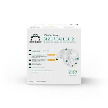 Amazon Brand - Mama Bear Gentle Touch Diapers, Size 1, 200 Count (4 packs of 50)