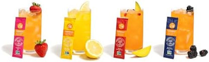 ZYN Electrolyte Drink Mix Hydration Packets, Electrolytes Powder, Hydration Packets w/Turmeric Curcumin, Vitamin C and D, Zinc, Hydrate Electrolyte Powder Packets for Wellness, Variety Pack of 24