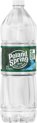 Poland Spring Maine Spring Water Bottles, 24 Pack – Crisp, Still Bottled Water with Naturally Balanced Occurring Minerals &amp; Electrolytes for Taste - 16.9 Fl Oz