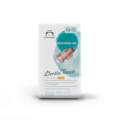 Amazon Brand - Mama Bear Gentle Touch Diapers, Size 1, 200 Count (4 packs of 50)