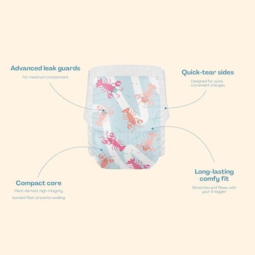 Hello Bello Premium Swim Diapers I Affordable and Eco-Friendly Disposable Swim Dipes for Babies and Kids I Size Medium