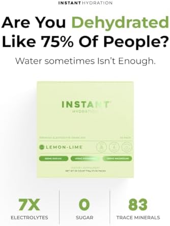 Instant Hydration Electrolytes Powder Packets - Raspberry Electrolyte Drink Mix - Zero Sugar - Keto, Vegan, Gluten-Free, Non-GMO - Boost Recovery, Brain Health, Muscle &amp; Tissue Support- 30 Sticks