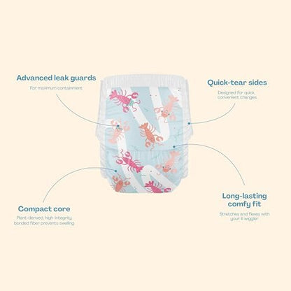 Hello Bello Premium Swim Diapers I Affordable and Eco-Friendly Disposable Swim Dipes for Babies and Kids I Size Medium