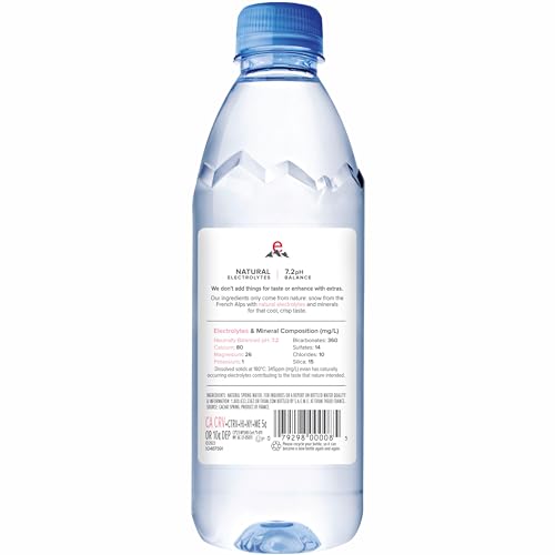 evian Natural Spring Water, PH Balanced with Natural Electrolytes, 16.9fl oz./500mL Bottles (pack of 24)