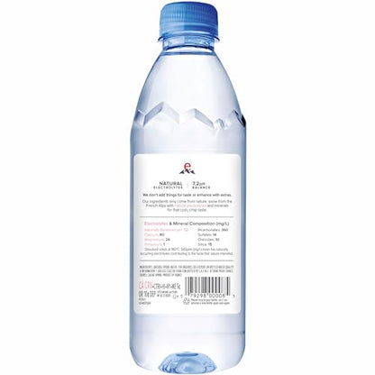 evian Natural Spring Water, PH Balanced with Natural Electrolytes, 16.9fl oz./500mL Bottles (pack of 24)