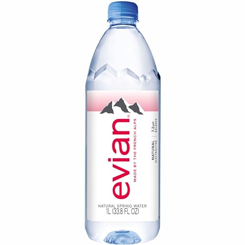 evian Natural Spring Water, PH Balanced with Natural Electrolytes, 16.9fl oz./500mL Bottles (pack of 24)