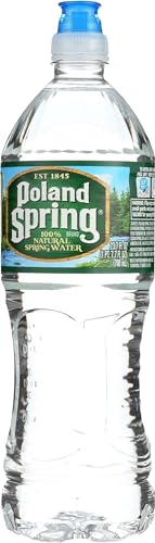 Poland Spring Maine Spring Water Bottles, 24 Pack – Crisp, Still Bottled Water with Naturally Balanced Occurring Minerals &amp; Electrolytes for Taste - 16.9 Fl Oz