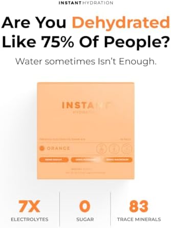 Instant Hydration Electrolytes Powder Packets - Raspberry Electrolyte Drink Mix - Zero Sugar - Keto, Vegan, Gluten-Free, Non-GMO - Boost Recovery, Brain Health, Muscle &amp; Tissue Support- 30 Sticks