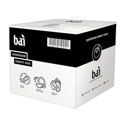Bai Coconut Variety Pack, Antioxidant Infused Water Beverage, with Vitamin C and No Artificial Sweeteners, 18 fl oz bottles, 12 pack