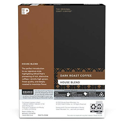 Peet's Coffee, Dark Roast Single Serve Coffee Pods - Major Dickason's Blend 75 Count (1 Box of 75 Pods)