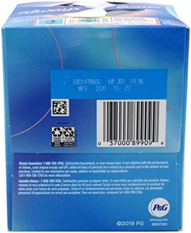 Always Infinity Feminine Pads for Women, Flexfoam Pads with Wings, Size 3, Extra Heavy Absorbency, Unscented, 84 Count (3 Packs of 28)