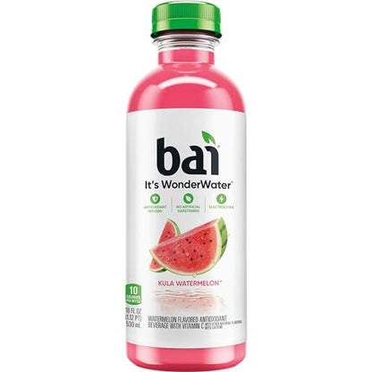 Bai Coconut Variety Pack, Antioxidant Infused Water Beverage, with Vitamin C and No Artificial Sweeteners, 18 fl oz bottles, 12 pack