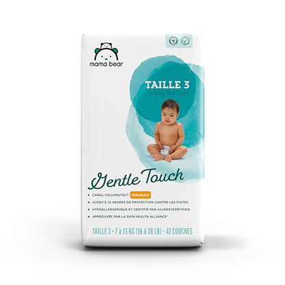 Amazon Brand - Mama Bear Gentle Touch Diapers, Size 1, 200 Count (4 packs of 50)