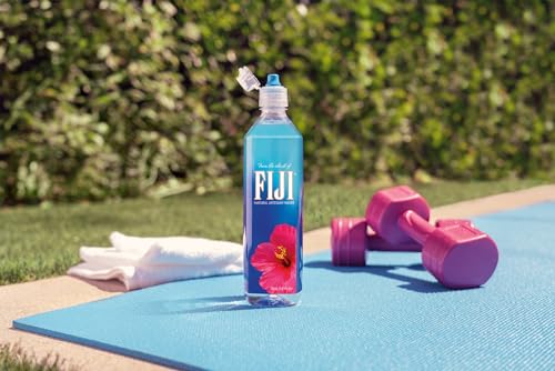 FIJI Natural Artesian Bottled Water 1 Liter / 33.8 Fl Ounce (Pack of 12) - 100% Natural Electrolytes