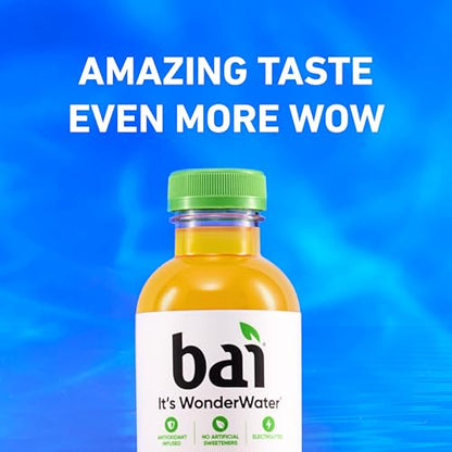 Bai Coconut Variety Pack, Antioxidant Infused Water Beverage, with Vitamin C and No Artificial Sweeteners, 18 fl oz bottles, 12 pack