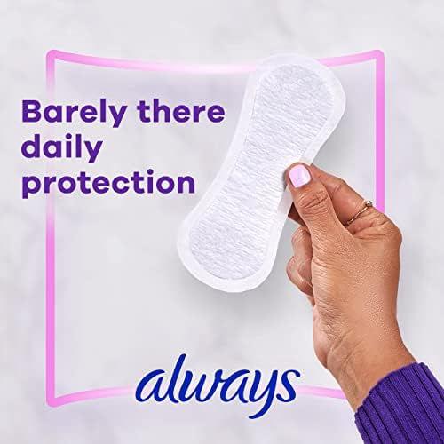 Always Daily Fresh Thin Liners, Regular Absorbency, Unscented Panty Liners, 162 Count