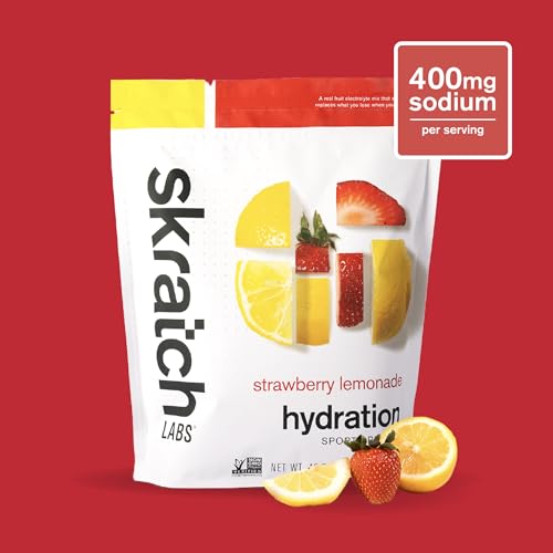 Skratch Labs Hydration Powder | Sport Drink Mix | Electrolytes Powder for Exercise, Endurance, and Performance | Lemon + Lime | 20 Servings | Non-GMO, Vegan, Kosher