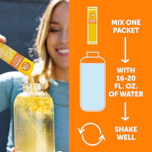 ZYN Electrolyte Drink Mix Hydration Packets, Electrolytes Powder, Hydration Packets w/Turmeric Curcumin, Vitamin C and D, Zinc, Hydrate Electrolyte Powder Packets for Wellness, Variety Pack of 24