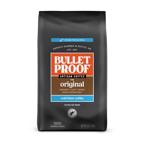 Bulletproof The Mentalist Medium-Dark Roast Ground Coffee, 12 Ounces, Clean Coffee Tested for Toxins, Packaging May Vary