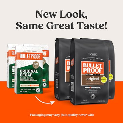 Bulletproof The Mentalist Medium-Dark Roast Ground Coffee, 12 Ounces, Clean Coffee Tested for Toxins, Packaging May Vary