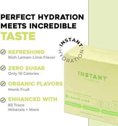 Instant Hydration Electrolytes Powder Packets - Raspberry Electrolyte Drink Mix - Zero Sugar - Keto, Vegan, Gluten-Free, Non-GMO - Boost Recovery, Brain Health, Muscle &amp; Tissue Support- 30 Sticks