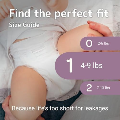 Bambo Nature Premium Eco-Friendly Baby Diapers, Size 5 (27-40 Lbs), 150 Count (6 Packs of 25)