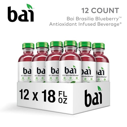Bai Coconut Variety Pack, Antioxidant Infused Water Beverage, with Vitamin C and No Artificial Sweeteners, 18 fl oz bottles, 12 pack