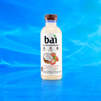 Bai Coconut Variety Pack, Antioxidant Infused Water Beverage, with Vitamin C and No Artificial Sweeteners, 18 fl oz bottles, 12 pack