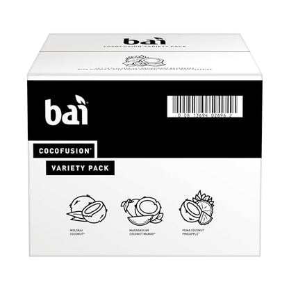 Bai Coconut Variety Pack, Antioxidant Infused Water Beverage, with Vitamin C and No Artificial Sweeteners, 18 fl oz bottles, 12 pack