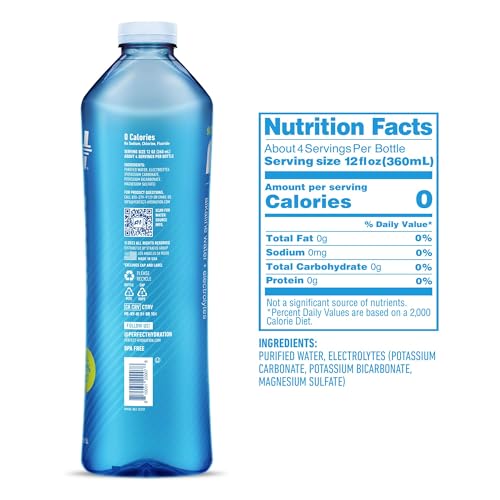 Perfect Hydration 9.5+ pH Alkaline Drinking Water, 20-Ounce Bottle, Made in the USA, Case of 24