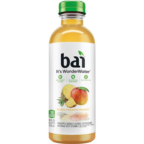 Bai Coconut Variety Pack, Antioxidant Infused Water Beverage, with Vitamin C and No Artificial Sweeteners, 18 fl oz bottles, 12 pack