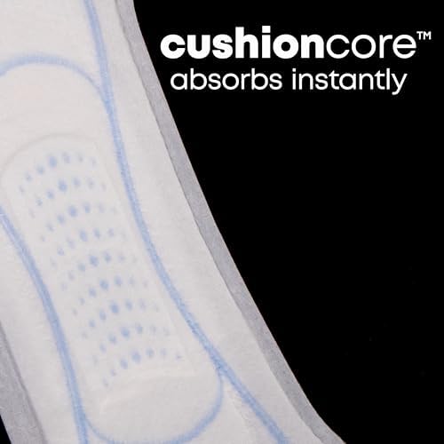 U by Kotex Ultra Thin Pads, Clean &amp; Secure, Heavy Absorbency, 56 Count (Packaging May Vary)