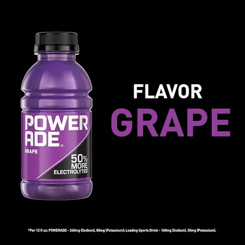 POWERADE Sports Drink Grape, 20 Ounce (Pack of 8)