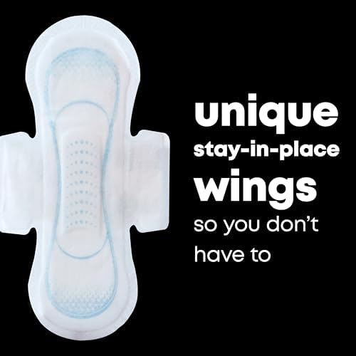 U by Kotex Ultra Thin Pads, Clean &amp; Secure, Heavy Absorbency, 56 Count (Packaging May Vary)