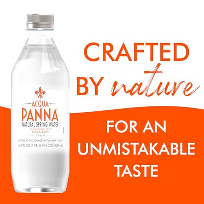 Acqua Panna Natural Spring Water, 33.8 Oz Plastic Bottles (12 Pack)