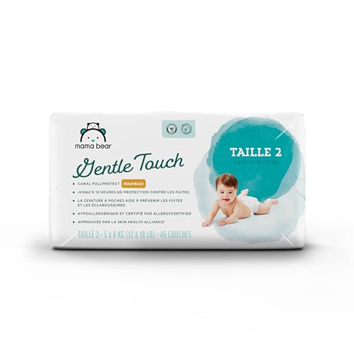 Amazon Brand - Mama Bear Gentle Touch Diapers, Size 1, 200 Count (4 packs of 50)