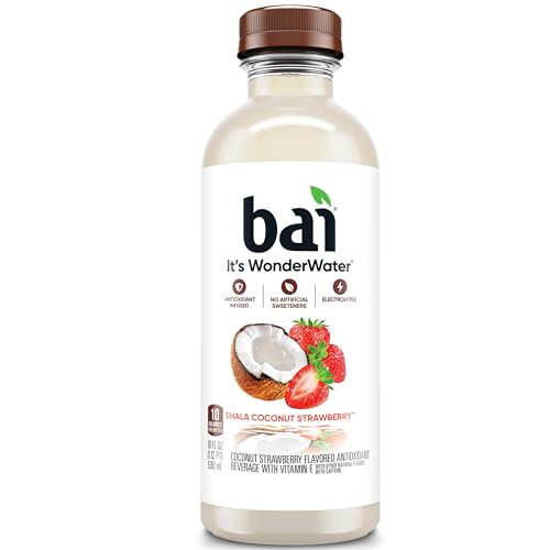 Bai Coconut Variety Pack, Antioxidant Infused Water Beverage, with Vitamin C and No Artificial Sweeteners, 18 fl oz bottles, 12 pack