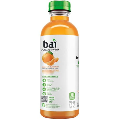 Bai Coconut Variety Pack, Antioxidant Infused Water Beverage, with Vitamin C and No Artificial Sweeteners, 18 fl oz bottles, 12 pack