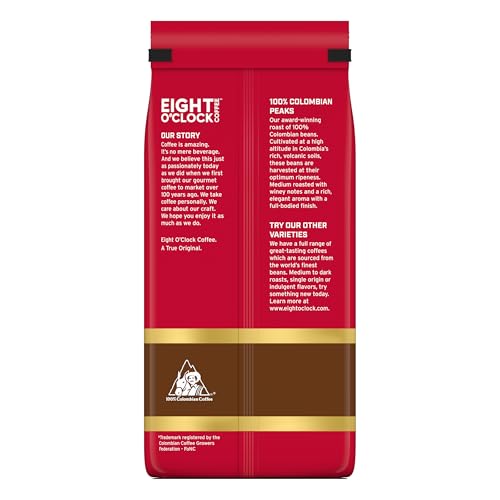 Eight O'Clock Coffee The Original Ground Coffee, Medium Roast, 32 Ounce (Pack of 1) - Sweet, Fruity, Well Balanced