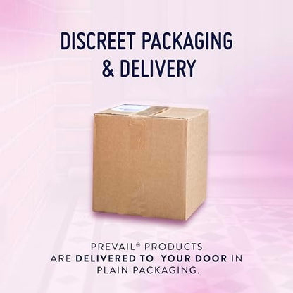 Prevail Plus | Long Length Incontinence Bladder Control Pads | Ultimate Absorbency | 90 Count (2 packs or 45)