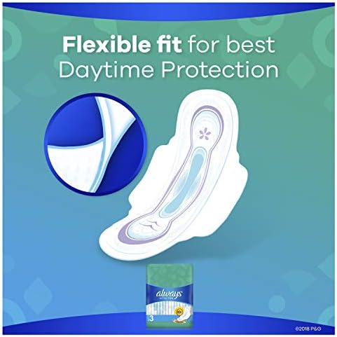 Always Ultra Thin Pads with Wings, Size 2, Long Super, 58 Count