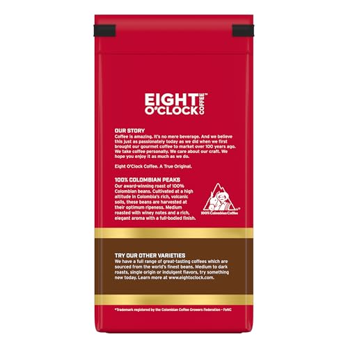 Eight O'Clock Coffee The Original Ground Coffee, Medium Roast, 32 Ounce (Pack of 1) - Sweet, Fruity, Well Balanced