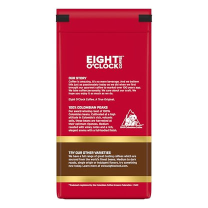 Eight O'Clock Coffee The Original Ground Coffee, Medium Roast, 32 Ounce (Pack of 1) - Sweet, Fruity, Well Balanced