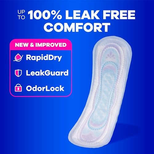 Always Ultra Thin Pads with Wings, Size 2, Long Super, 58 Count